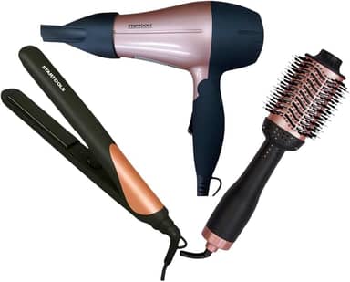 Kit Beleza Profissional – Secador, Chapinha e Escova Secadora