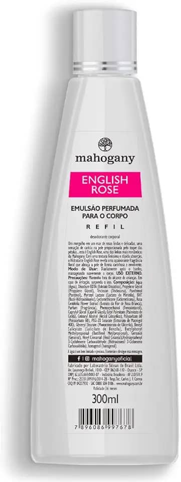 Refil Hidratante Corporal English Rose 300 ml