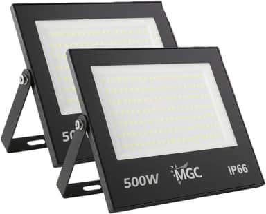 Kit 2 Refletor Led 500w 6500k Holofote Prova D'água Ip66