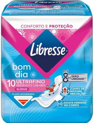 Libresse, Absorvente Ultrafino Bom dia 10 unidades