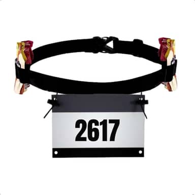 Cinto Porta Numero Para Corrida Triathlon Ciclismo Carbo Gel