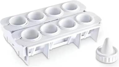 Kit Formas para Coxinhas Modelador de Salgados Faz 8 Coxinhas Fábrica de Coxinhas Plástica e Reutilizável