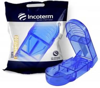 CORTADOR DE COMPRIMIDOS AZUL INCOTERM.