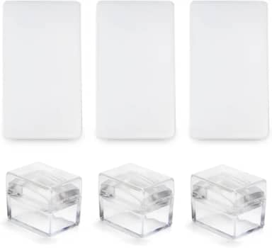 Kit 3 Carimbos de Silicone + Raspador Francesinha Unhas