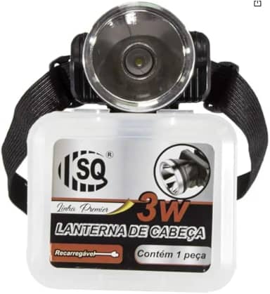Lanterna De Cabeça Recarregável, LED Alta Potência, 1200 mAh, Bateria de Lítio, 2 Intensidades de Luz, 90° Regulagem, Para Montanhismo, Camping, Pesca, Mecânica, Caça