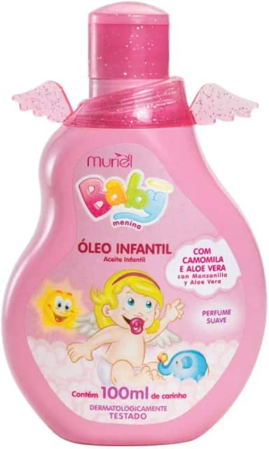 Óleo Corporal Baby Menina, Muriel, 100 ml, Muriel, 100 Ml