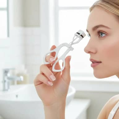 Curvador de Cílios Elétrico Aquecido USB Térmico Portátil