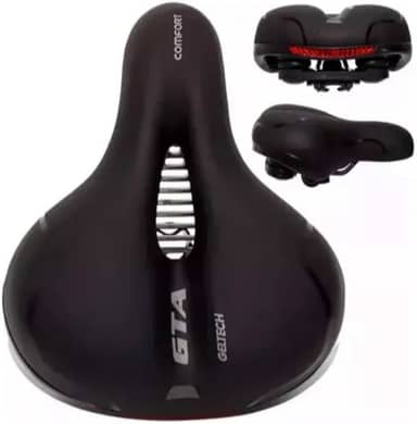 Selim Comfort Gel Tech com Elastômeros e Refletor