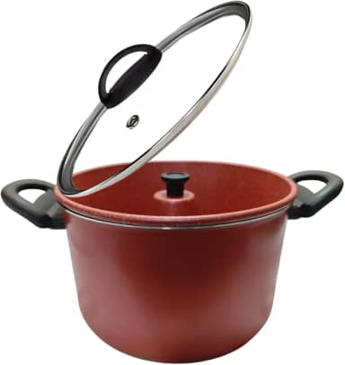 Panela Multiuso Vapor 2 X1 De Pudim Bolo e Doces Forma Vermelha Pindada