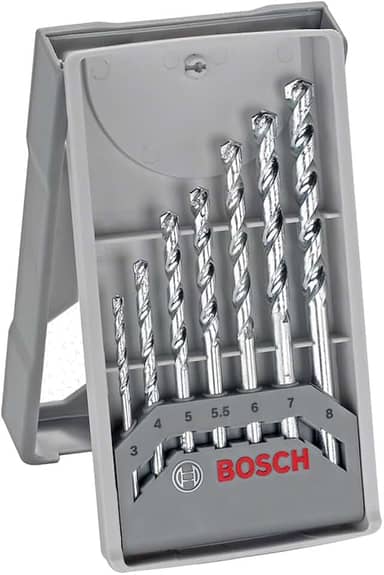 Bosch Jogo brocas para concreto CYL-1 7 peças Ø3-4-5-5.5-6-7-8mm