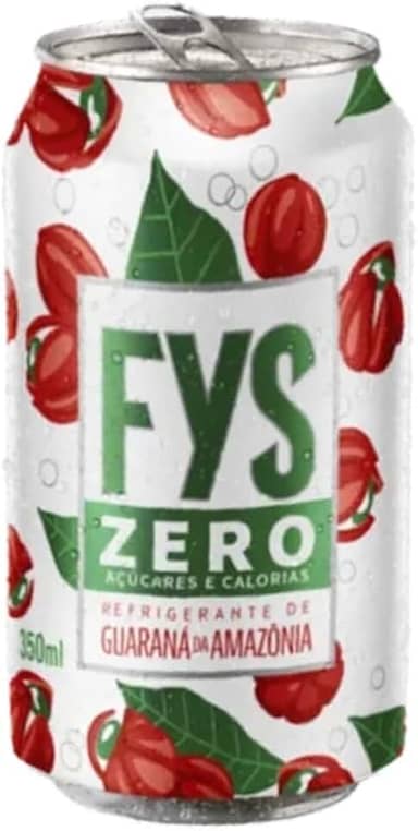 Kit 6 Latas FYS 350ml - ÁGUA TÔNICA OU REFRIGERANTE ZERO (350ml, 6x Guaraná Zero)