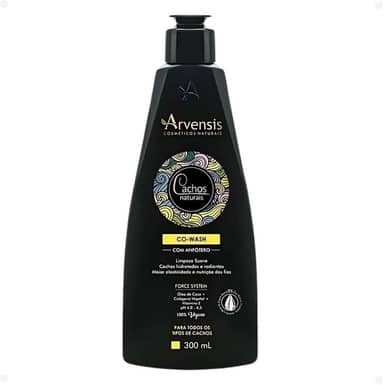 Arvensis – Co-Wash Cachos Naturais 300ml | Limpeza Suave com Óleo de Coco, Colágeno Vegetal e Vitamina E | Maciez, Elasticidade e Higienização Gentil para Todos os Tipos de Cachos
