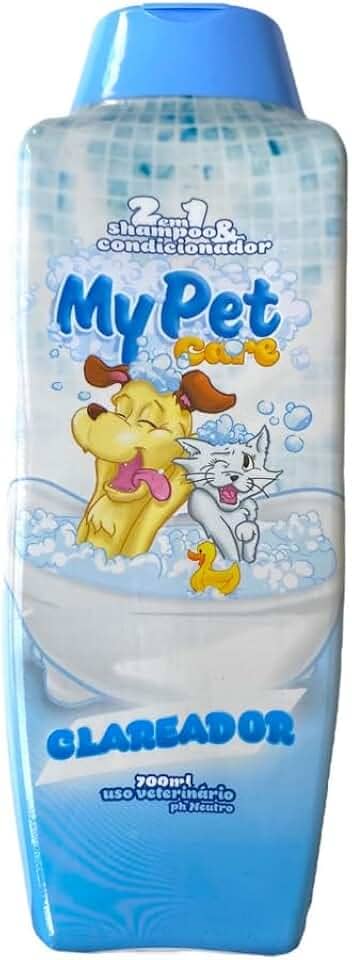MY PET BRASIL Shampoo Para Cachorros 2 Em 1 Clareador 700Ml Shampoo E Condicionador My Pet Brasil