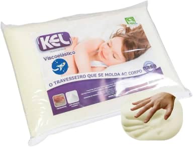 Travesseiro Nasa Kids Viscoelástico Infantil – Acima de 3 Anos – Conforto Anatômico e Suporte Ortopédico