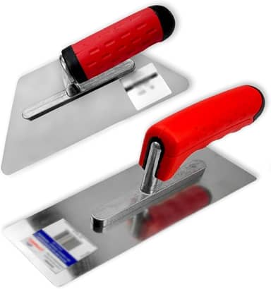 Desempenadeira Efeitos e Trapézio Aço Compel Para Alvenaria Cimento Queimado Marmorizado Profissional - (0.2414 | 1.2409)