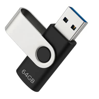 Pendrive 64gb Usb 2.0 Preto Pen Drive Compacto Leve Rápido Memória Flash Drive Compatível Com Windows Linux Macbook Som Automotivo Armazenamento Seguro Durável Resistente Linha Super Premium