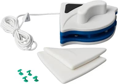Limpador Magnético De Vidro Duplo Duplas Faces Ideal Para Janelas Altas Limpeza Segura Magnetic Window Cleaner Externa Interna Manutenção Corda De Segurança Limpador Janela Rodo Limpa Vidro Magnético