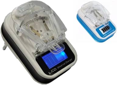 Carregador de Bateria de lítio Universal Inova Lcd indicador Carga P/Celular Câmeras e Periféricos - CAR-Z7003