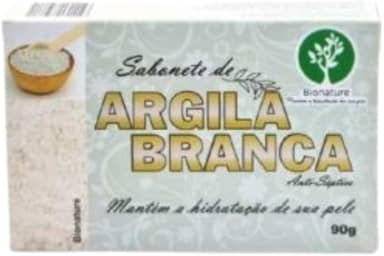 BIONATURE SABONETE BARRA ARGILA BRANCA 90G