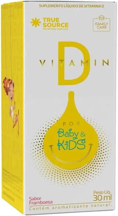 True Source Vitamin D For Baby E Kids (30Ml) Framboesa