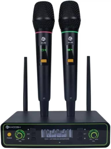 MICROFONE SEM FIO KADOSH K-422M MAO DUPLO
