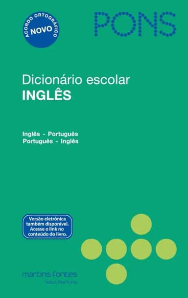 Dicionário escolar inglês Pons: inglês/português - Português/inglês