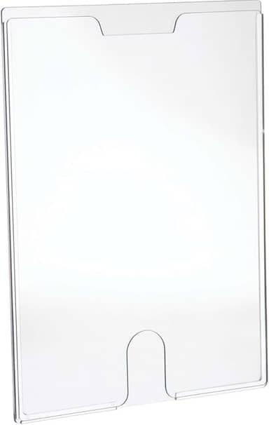 Display Office A4 em PS Rígido Transparente – Maxcril – Suporte Vertical para Folhas, Avisos e Informativos