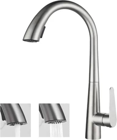 YESOP Torneira De Cozinha Bancada Gourmet Extensível Monocomando Escovada