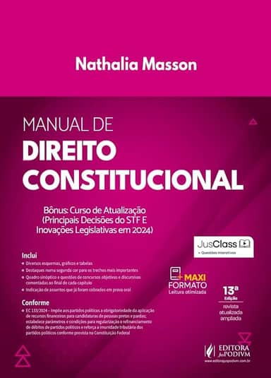Manual De Direito Constitucional - 13 Edição 2025 Juspodivm