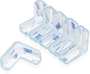 Kit 10 Cantoneiras de Silicone em Formato L para Segurança Infantil – Proteja Bordas e Quinas de Móveis