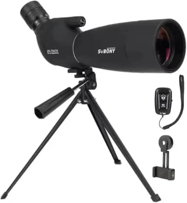 Monóculo Luneta Telescópio Longo Alcance Profissional SV28 PLUS 25-75x70 Prisma Bak4 Revestimento Lente Vinho A5 Alto Contraste Nitidez Imagem Brilhante