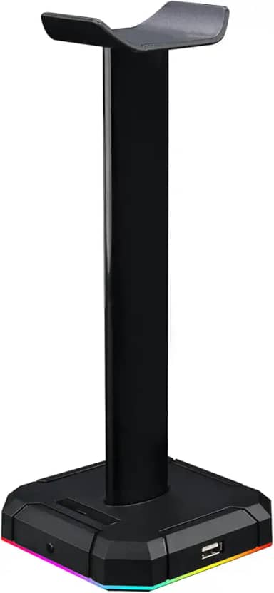 Suporte para Headset e Hub USB Redragon Scepter Preto