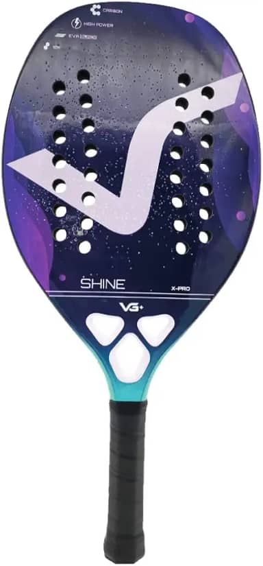 Raquete de Beach Tennis Shine 12K Carbon VG Plus