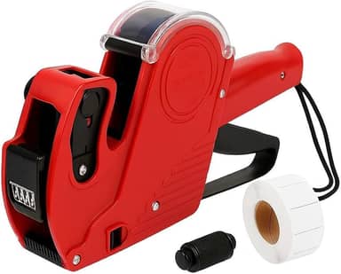Etiquetadora Manual de Preços 8 Dígitos – Aplicador de Etiquetas com Tinta Recarregável | Ideal para Lojas, Mercados e Comércio | Fácil de Usar e Alta Precisão