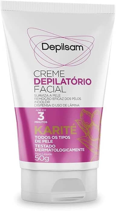 Creme Depilatorio Facial 50G Karite - Cx12, Depilsam