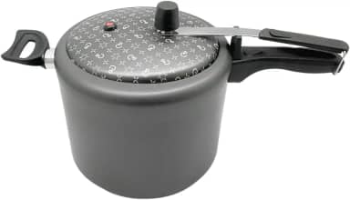 Panela de Pressão Grande 7L – Antiaderente Cinza Grafite, Ideal para Feijão, Sopas e Receitas do Dia a Dia
