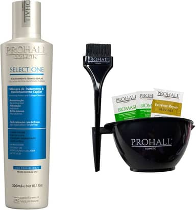 Progressiva Sem Formol Prohall Select One 300ml - Alinhamento Capilar, Liso Intenso e Brilho Espelhado - Tratamento Capilar