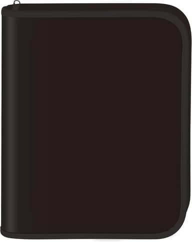 Fichario Com Ziper All Black Univ 48F 111427