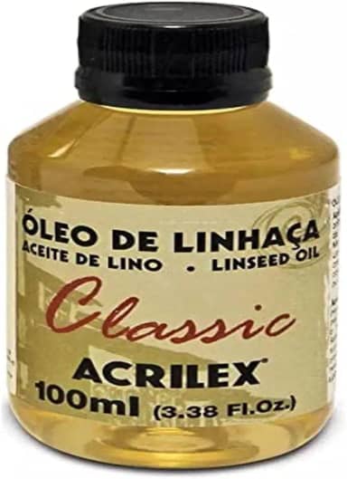 Óleo de Linhaça, Acrilex, 100 ml