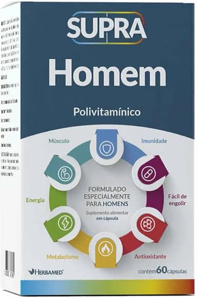 Herbamed Supra Homem Polivitamínico - 60 Cápsulas -