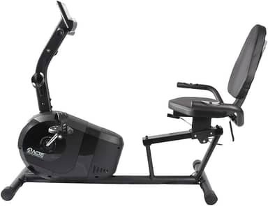 Acte, Bicicleta Ergométrica Horizontal Assento Ajustavel 8 Intensidades E26 - Preto