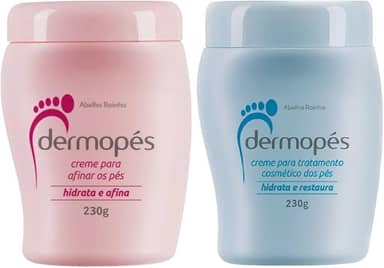 Kit Creme Dermopés Restaura e Afina Spa dos Pés Abelha Rainha 230g Cada