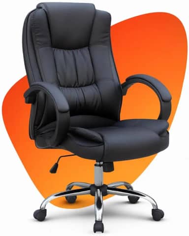 Cadeira De Escritório Presidente Ergonômica Nice Giratória Regulagem de Altura a Gás Revestimento