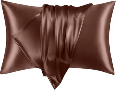 1 fronha de cetim para cabelo e pele, fronhas macias e sedosas com fecho de envelope, presente para mulheres e homens