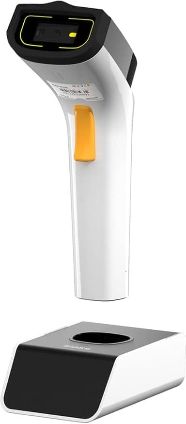 NetumScan Scanner de código de barras Wi-Fi QR, scanner de código de barras automático Bluetooth 1D 2D suporta protocolos de rede TCP/UDP para inventário, POS, computador, tablet, iPhone, iPad,