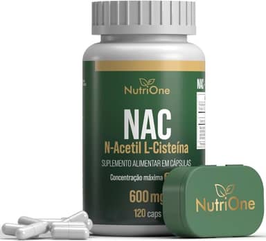 NAC N-Acetil L-Cisteína 600mg 120 Cápsulas - Nutrione
