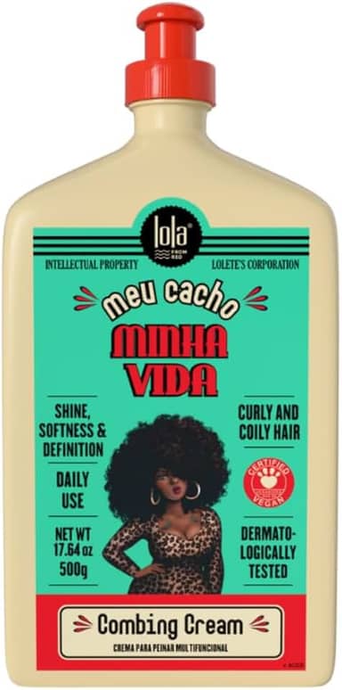 Lola From Rio - Meu Cacho Minha Vida - Creme de Pentear: brilho, maciez e definição. Cabelos Cacheados. 500ml