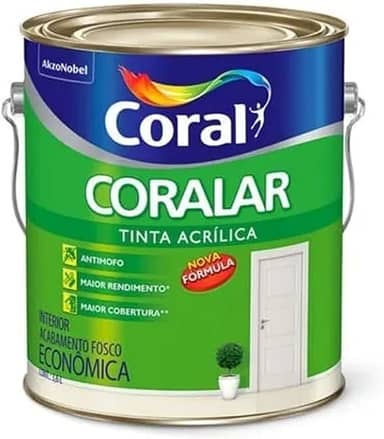 Tinta Acrílica Coralar, Camurça, 3.6 L, Coral