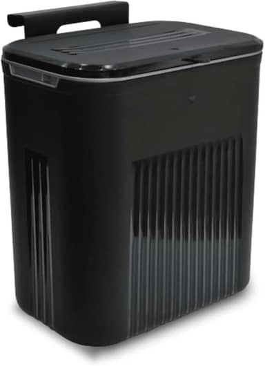 Lixeira Suspensa Com Alça de Pendurar 9L Suporte com Adesivo (Preto)