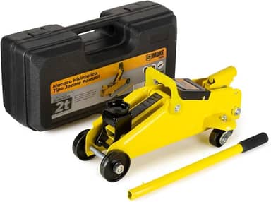 Macaco Hidráulico Jacaré Portátil 2 Toneladas Muke Tools Com Maleta